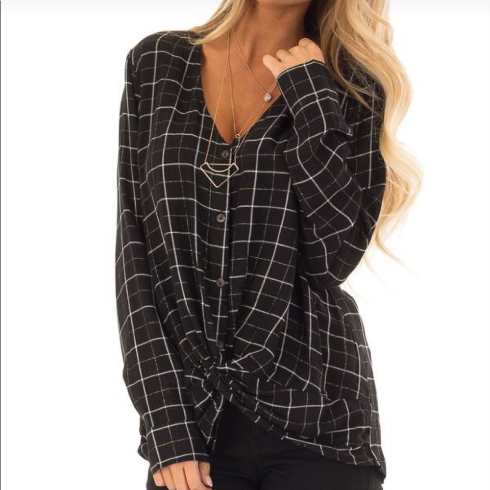 Lush plaid shirt, sz S